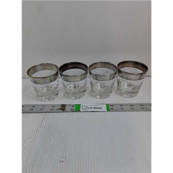 (4) Dorothy Thorpe Style Whiskey Glasses