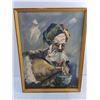 Image 5 : Vintage MCM Oil on Canvas "Khosrow" -19"x25"