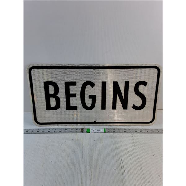 Reflective Road Sign-23.5"x12"