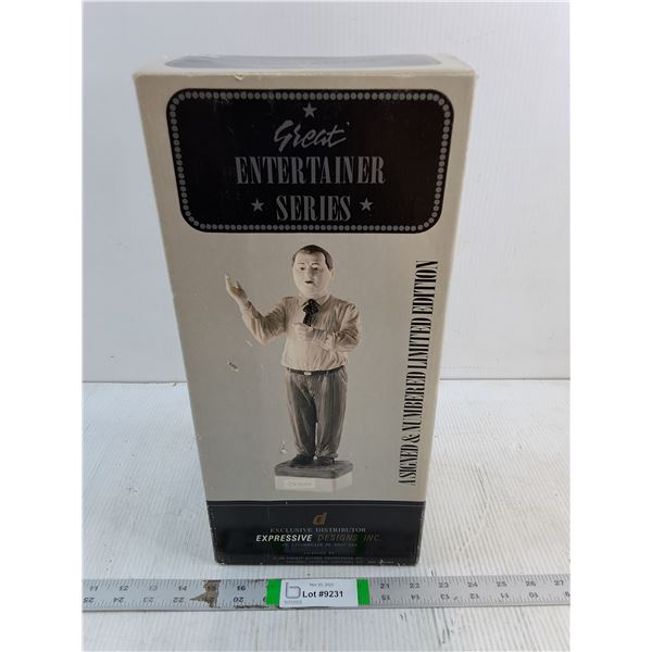 Great Entertainer Series-Ceramic Figure Curly Howard of Three Stooges-Original Box Limited Edition