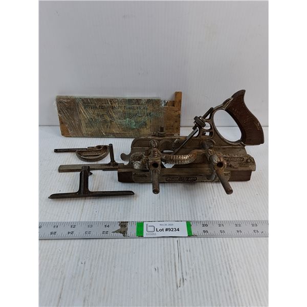 Vintage Stanley No.45 Combination Plane with Cutters