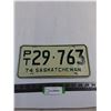 Image 1 : 1974 Saskatchewan License Plate