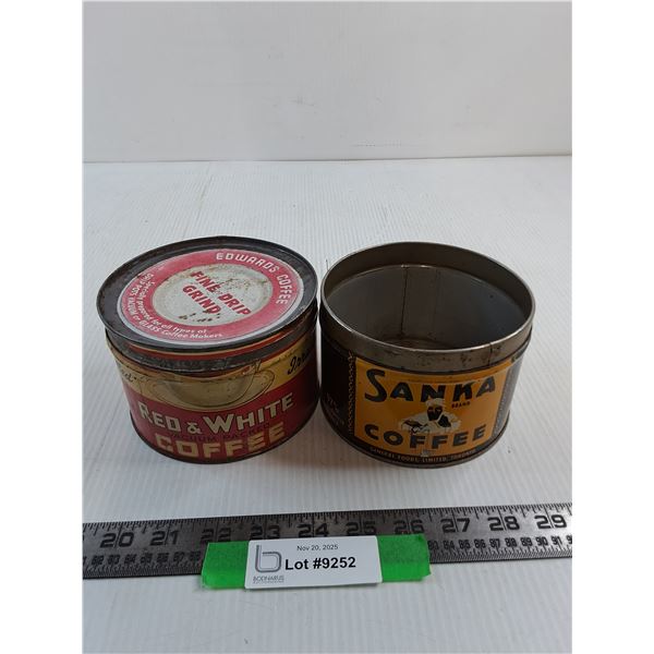 (2) Vintage Tins