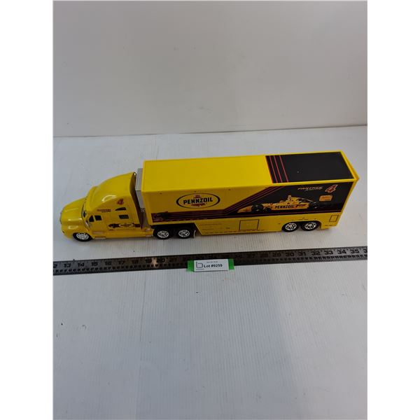 Die-Cast Pennzoil "Panther Racing" Semi Tractor & Trailer - 22" Length