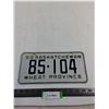 Image 1 : 1959 Saskatchewan License Plate