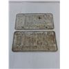 Image 2 : Pair of 1959 Saskatchewan "F" License Plates