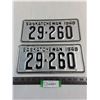 Image 1 : Pair or 1948 Saskatchewan License Plates