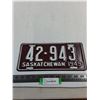 Image 1 : 1949 Saskatchewan License Plate