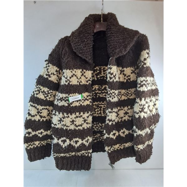 * Brown/Cream Wool Jacket - Approx Men's Large