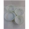 Image 2 : (3) Glasbake "Green Daisy" Casserole Dishes - 9", 8.5", 8" Dias, Fire-King 7" Dia Mixing Bowl