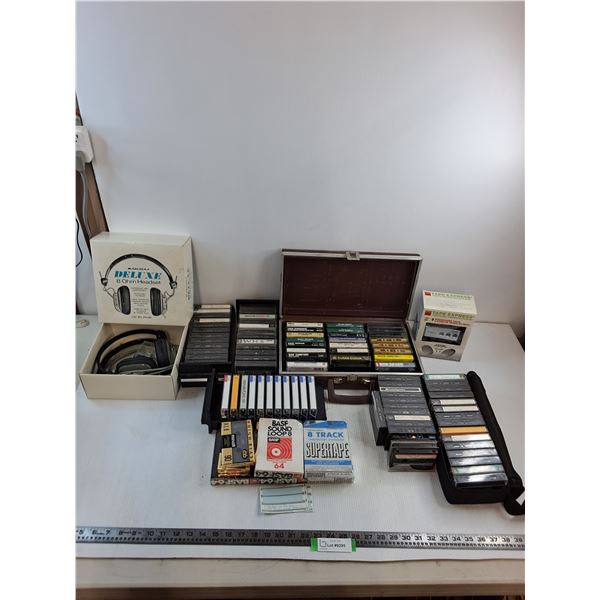 Large Quantity Cassettes - Mixed/Blank & Storage Containers, Archer Headphones, Sealed Tape to MP3