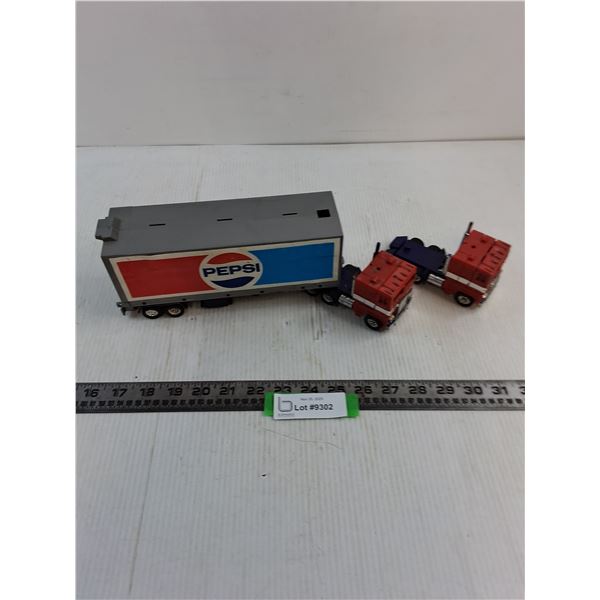 Pepsi Toy Semi Tractors & Trailer