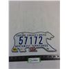 North West Territories 1990's License Plate