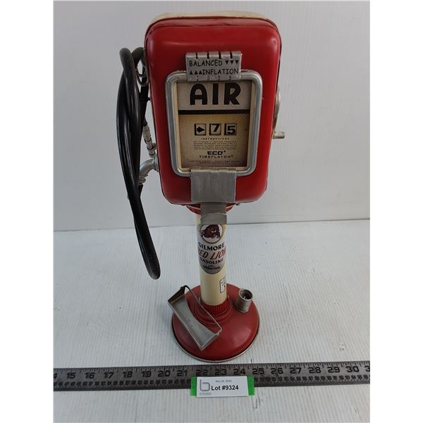 Gilmore Red Lion Gasoline Air Pump Coin Bank - 16" High