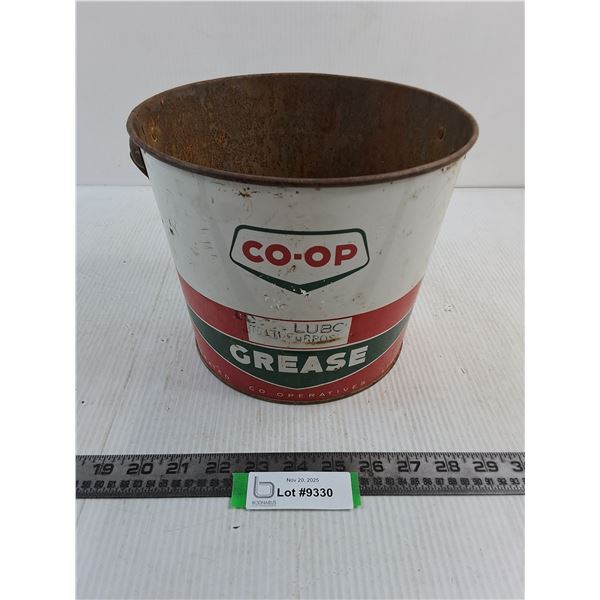 Vintage Co-op Grease Tin Pail