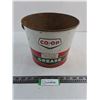 Vintage Co-op Grease Tin Pail