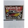 Vintage Rod Show Metal Wall Poster - 16" x 12.5"