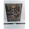"You Dirty Rat" Rat Rod Metal Wall Poster - 16" x 12.5"