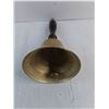 Image 2 : Vintage Brass Bell w/Wooden Handle - Tested!