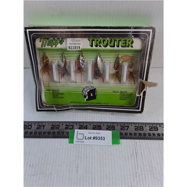 Mepps Trouter Hooks & Lures Kit - Appears Unused