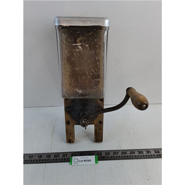 Vintage Jewel Wallmount Coffee Grinder - 14" x 5" x 7"