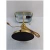 Image 3 : Vintage Brass Desk Lamp - Tested - 15" High x 10" Width