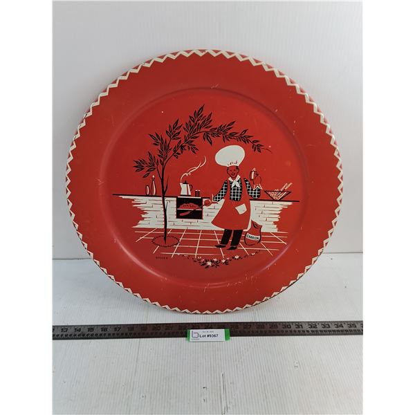 Vintage Stoyke Metal Platter - 19" Diameter