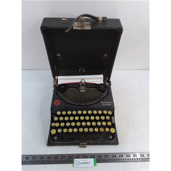 Vintage Remington Portable Typewriter - As is