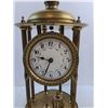 Image 2 : #Vintage Ornate Brass Table Clock - 17" Tall x 9" Diameter - Pendulum Disconnected