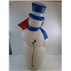 Image 2 : * Electrified Christmas Themed Blow-Mold Snowman - 40" Tall - Tested - Pickup Only