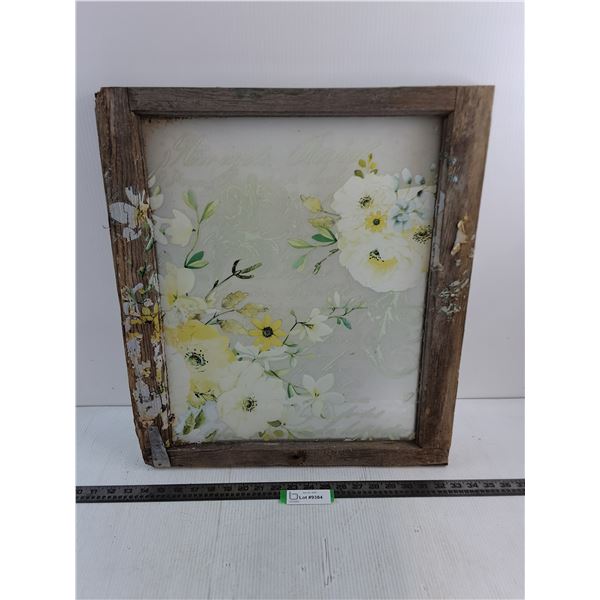 Vintage Window Frame Wall Decor - 20" x 22.5" - Pickup Preferred
