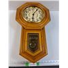 Image 1 : Westminster Chime Quartz Wall Clock - Classic Manor - Glass Front Missing - AS IS - 23" x 13" x 5.5"