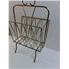 Image 2 : Metal Vintage Magazine Rack - 23" x 14" x 10" - CANNOT SHIP