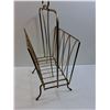 Image 3 : Metal Vintage Magazine Rack - 23" x 14" x 10" - CANNOT SHIP