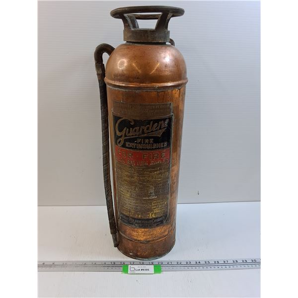 Guardene Vintage Fire Extinguisher  - 24" x 8" - CANNOT SHIP