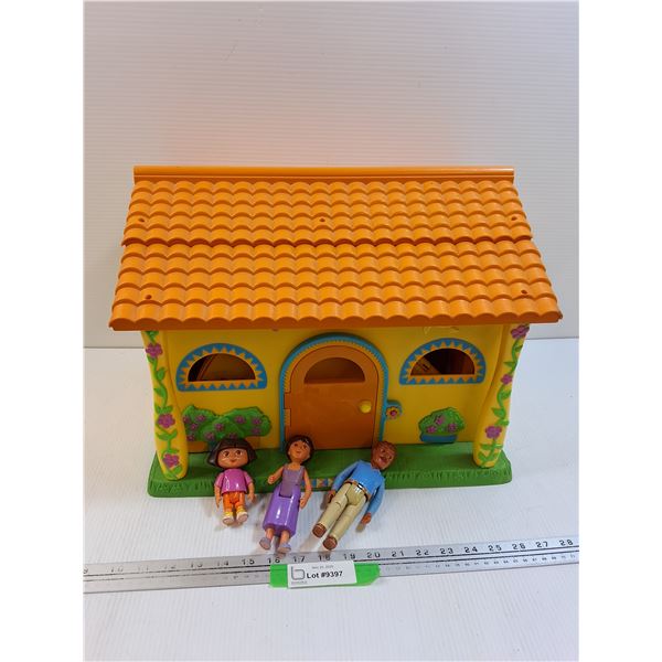 Mattel Dora the Explorer House & Figurine Set - 17" x 13" x 13" - Preferred Pick-Up