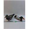 Image 1 : (2) Wooden Duck Decoy Decor - 12" Long Each