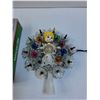 Image 4 : Vintage Angel Christmas Tree Topper - Lights Work - 9" Diameter