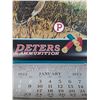 Image 2 : (2) Antique Peters Ammunition Wall Calendars: 1922 & 1903