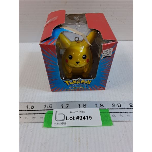 1999 Nintendo Pokemon Christmas Tree Ornament: Pikachu