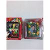Image 5 : (4) Christmas Tree Ornament: Sesame Street, Looney Tunes, Picture Frame, Clock