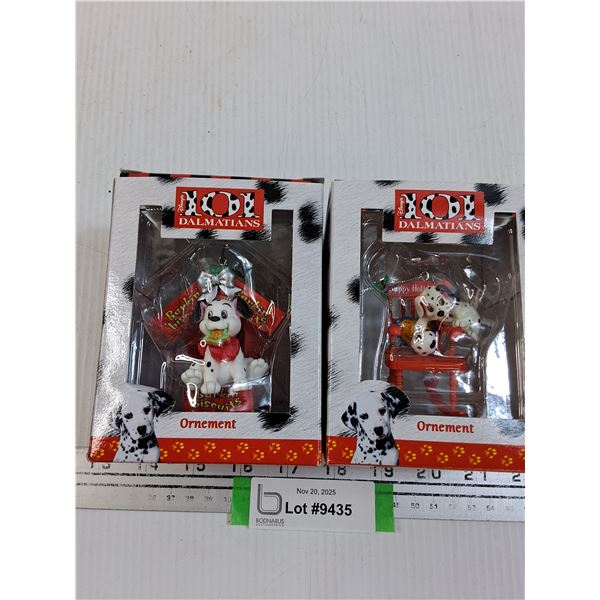 (2) Christmas Tree Ornament: 101 Dalmations