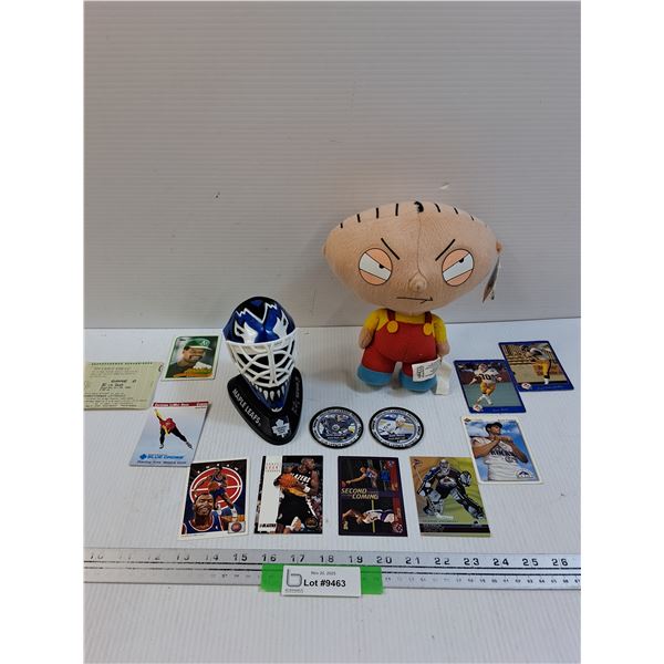 Family Guy Stewie, Maple Leafs Helmet, Sports Collector Trading Cards - Various