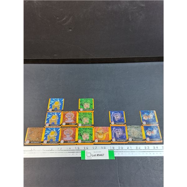 (14) Pokemon Holographic Action Flipz Premier Edition Collector Cards: #9, 10, 11, 12, 13, 14, 15,16