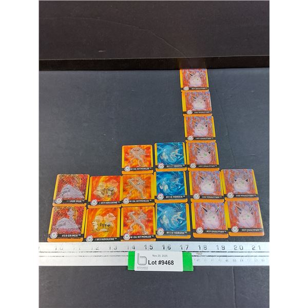 (18) Pokemon Holographic Action Flipz Premier Edition Collector Cards: #17,18,19,20,21