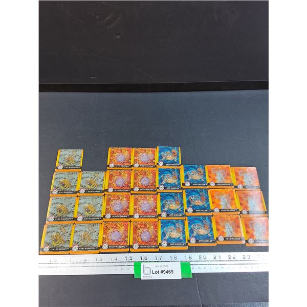 (28) Pokemon Holographic Action Flipz Premier Edition Collector Cards: #22,23,24,25