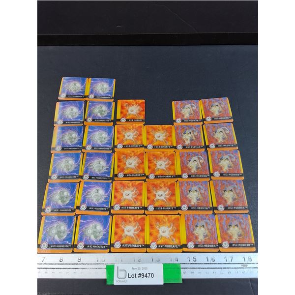 (31) Pokemon Holographic Action Flipz Premier Edition Collector Cards: #26,27,28
