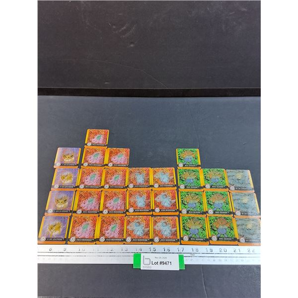 (29) Pokemon Holographic Action Flipz Premier Edition Collector Cards: #29,30,31,32,33