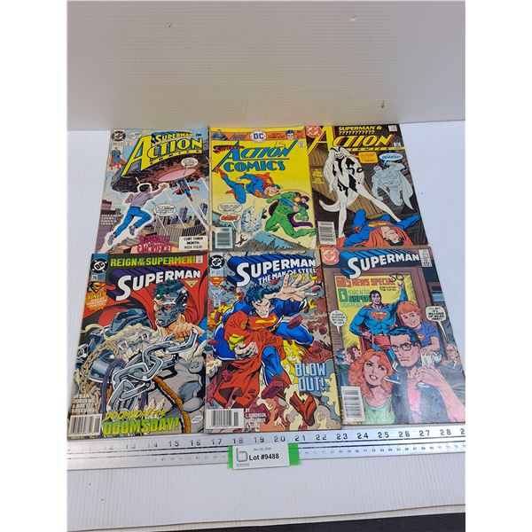 (6) Comicbooks: DC Comics - Superman