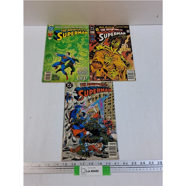 (3) Comicbooks: Superman
